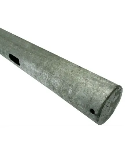 Poteau galvanisé récepteur — vue 1